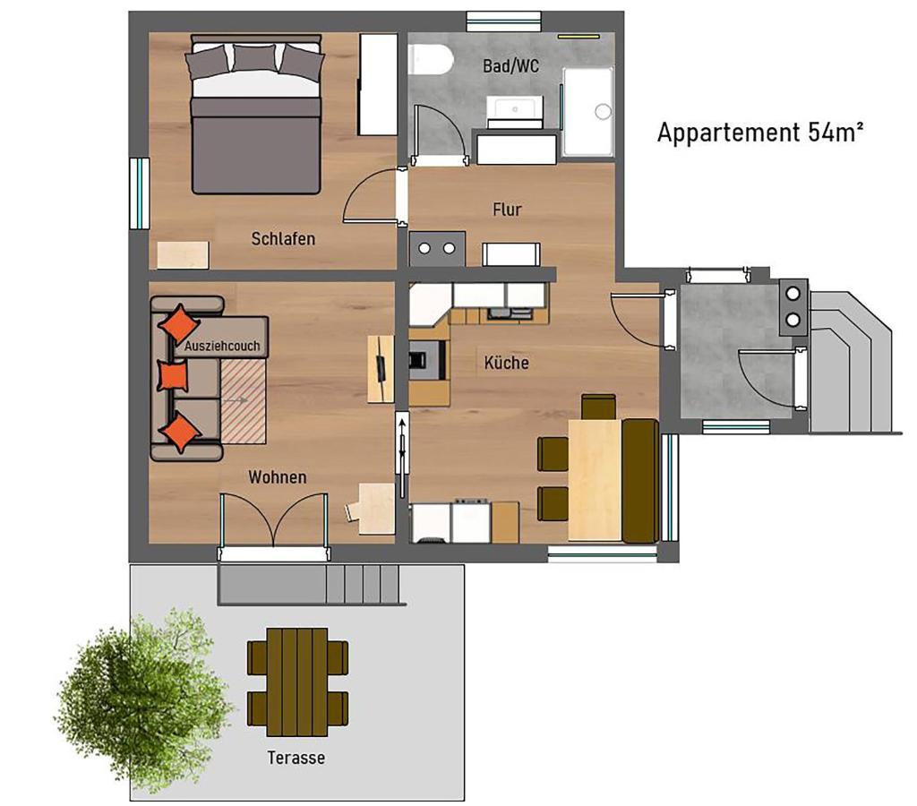 Ferienwohnung Wallner Niedernsill Buitenkant foto